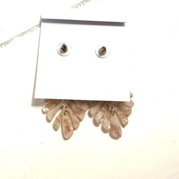 NWT  St Armand’s Designs of Sarasota Lucite Palm Leaf Earrings - Picture 4 of 5